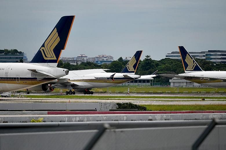 Singapore Airlines will focus on strengthening its financial position through schemes such as the sale or leasing of its aircraft.