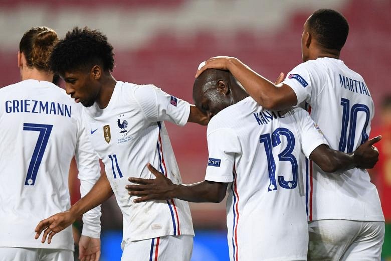 Football: Rare N'Golo Kante Goal Gives France Nations League Win Over ...