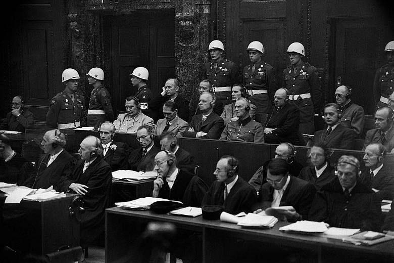 A photo from November 1945 during the Nuremberg trials against 21 Nazi leaders for crimes against humanity. These trials, held 75 years ago, put in place international laws that are still in use today in the pursuit of justice.