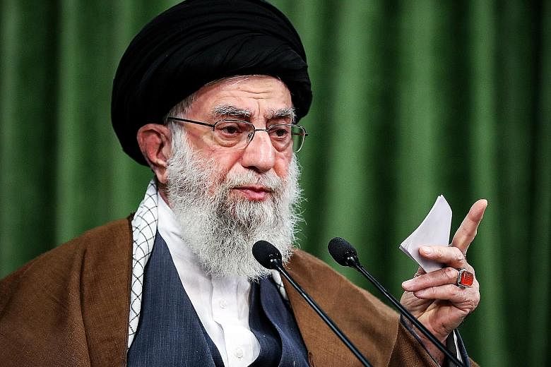 A foundation controlled by Iran's Supreme Leader Ayatollah Ali Khamenei has been blacklisted by the Trump administration. PHOTO: AGENCE FRANCE-PRESSE
