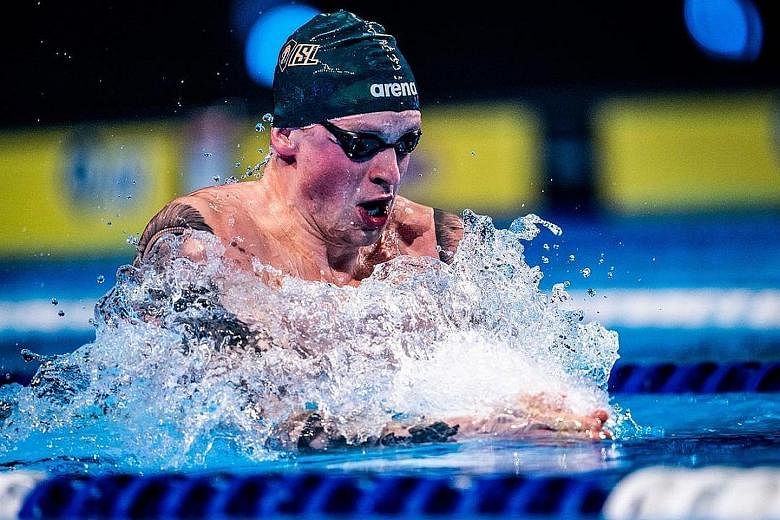 Britain's Adam Peaty showed his prowess in the breaststroke at the International Swimming League in Hungary, with the swimmer rewriting his short-course world record in the 100m event.