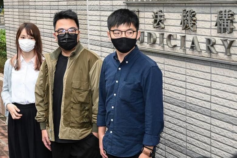 Hong Kong Activists Including Joshua Wong In Custody After Guilty Protest Plea The Straits Times