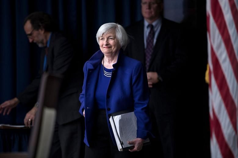 Dr Janet Yellen, seen in a 2017 file photo, led the US Fed during the arduous climb back from the global financial crisis. Throughout her term, she showed that what happens abroad has direct consequences for American capitalism. PHOTO: AGENCE FRANCE-