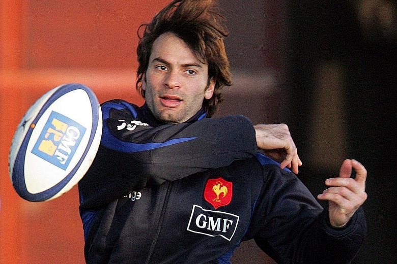 Former France rugby player Christophe Dominici, seen in this 2006 file photo, was found dead in a Paris park on Tuesday.