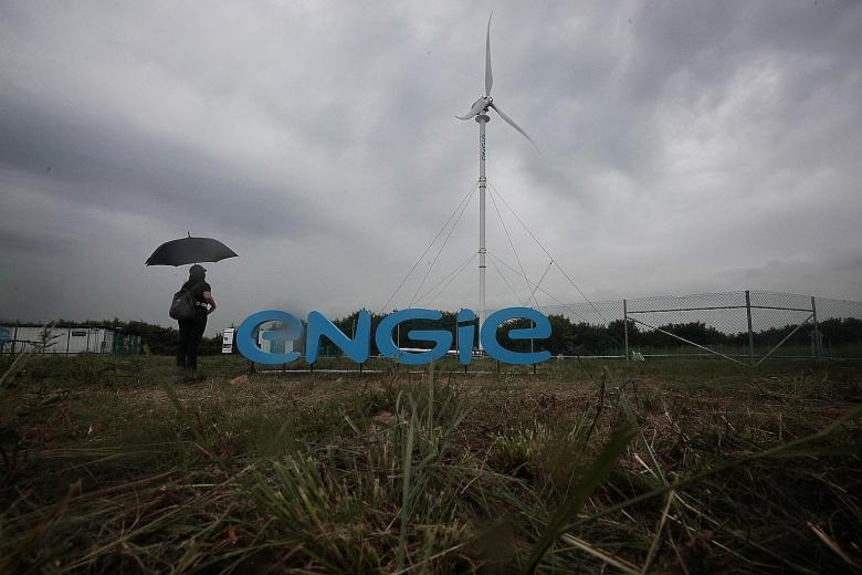 Towering at 42.5m, the wind turbine was constructed by French energy firm Engie. It produces about 20 kilowatts of electricity per hour based on the wind conditions in Singapore. The turbine is part of a research and development facility at Semakau L