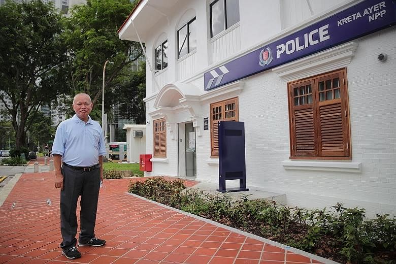 Mr Tan Kok Wah, whose last rank was senior staff sergeant and who retired this year at the age of 62, fondly remembers the years he spent at the Kreta Ayer Neighbourhood Police Post - from 1995 to 2001. It is one of nine sites on the new Police Herit