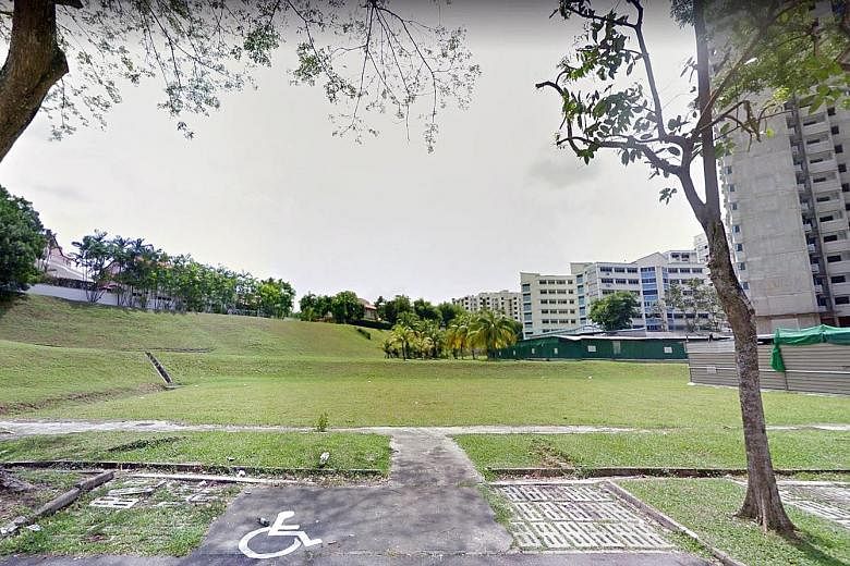 The land parcel in Ang Mo Kio Avenue 1 is estimated to yield around 370 condominium units. The site is in a mature town and an established residential area, and is near the upcoming Mayflower MRT station on the Thomson-East Coast Line. PHOTO: GOOGLE