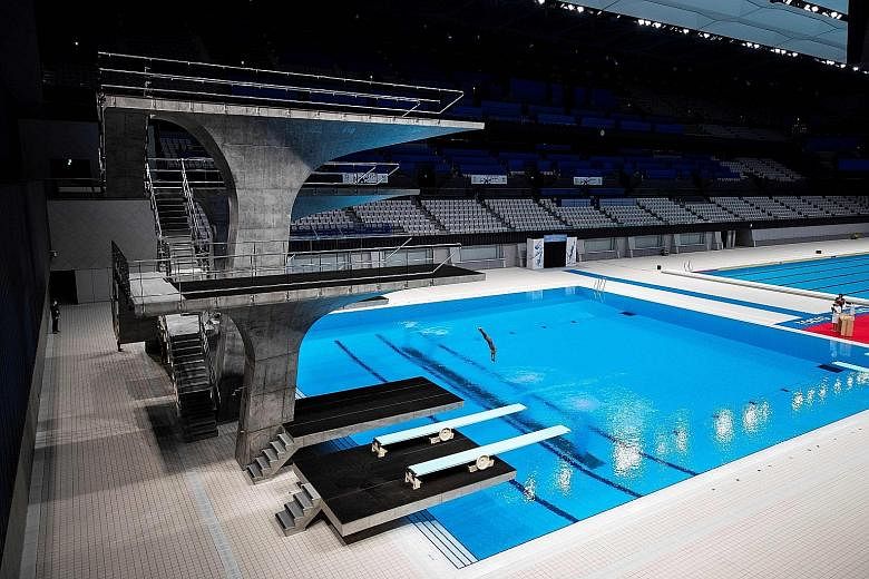 The Tokyo Aquatics Centre will host the Fina artistic swimming Olympic qualifying tournament from March 4-7. It will be the first of the test events that will resume next year.