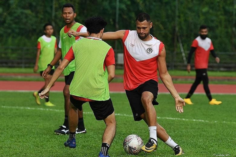Tanjong Pagar United, bottom of the Singapore Premier League, are hoping Brazilian forward Luiz Junior can fire them to an elusive first win of the season against Hougang United today.