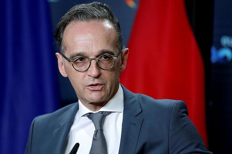 German Foreign Minister Heiko Maas suggested that inclusiveness could be an element of the EU-US joint approach. PHOTO: REUTERS