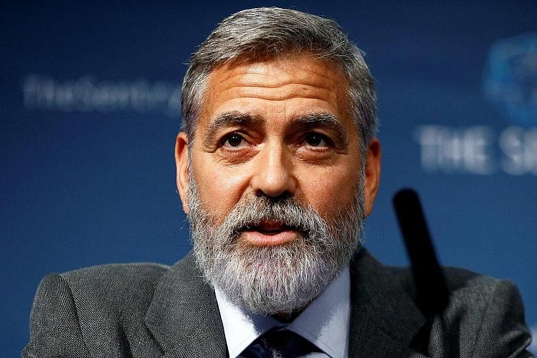 George Clooney (below) revealed that he has been using a Flowbee vacuum cleaner attachment (above) to trim his hair for 25 years.