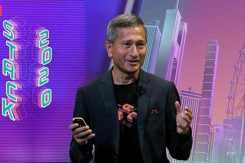 Minister-in-charge of the Smart Nation Initiative Vivian Balakrishnan, at the Stack 2020 Developer Conference yesterday, said the Government has become a "reference customer" for private firms selling tech services to the public sector, opening up mo