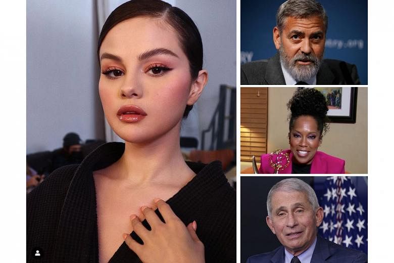 (Clockwise from left) Singer Selena Gomez, actor George Clooney, actress Regina King and infectious disease expert Anthony Fauci have been named People magazine's People of the Year for their talent and for being "forces for good in the world", says 