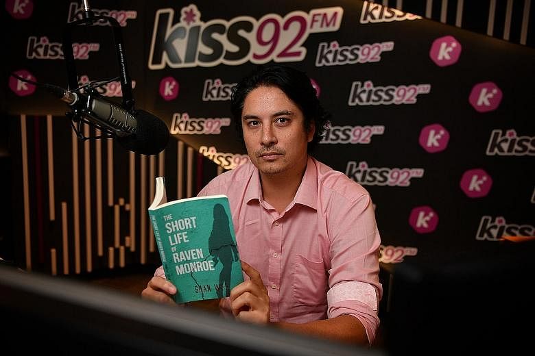 Shan Wee, Kiss92 FM radio presenter and music director, with his crime thriller The Short Life Of Raven Monroe.