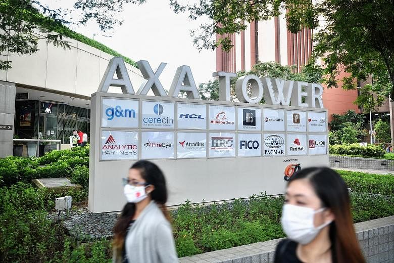 With the iconic AXA Tower in the Central Business District set to undergo redevelopment, anchor tenant AXA Insurance, which occupies five floors in the building, is making plans to relocate.