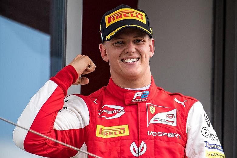 While young drivers Mick Schumacher (left) and George Russell both aim to excel, their approaches are a study in contrast.