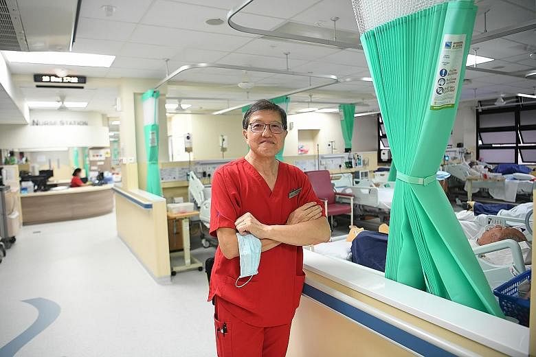 At the age of 60, engineer Clement Ng Cheng Chuan decided to switch to nursing. Retrenched after more than three decades in the oil and gas industry, he felt he was not ready to retire. In 2017, he enrolled in a two-year professional conversion progr