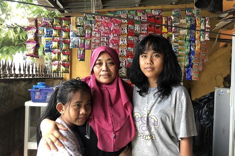 Ms Widya Astuti Boerma in Indonesia last December during a trip to find her biological parents. PHOTO: COURTESY WIDYA ASTUTI BOERMA
