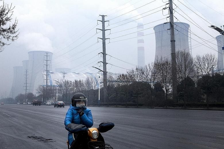 A coal-fired power plant in Zouping in China's Shandong province. The country recently pledged to be carbon neutral by 2060, no easy feat for the world's top greenhouse gas polluter and coal consumer. PHOTO: NYTIMES