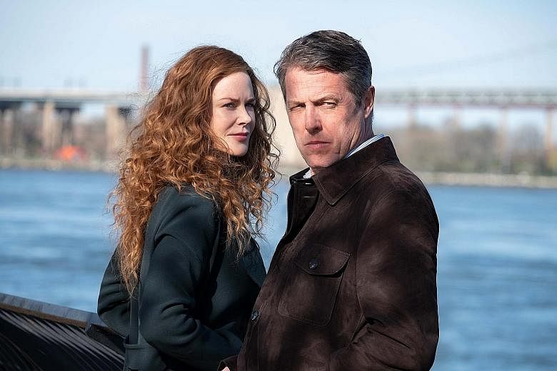 Hugh Grant and Nicole Kidman, stars of the HBO show The Undoing, would not have been seen dead on the small screen a few years ago, but the growth of streaming has made performers less snooty about television, says the writer. PHOTO: HBO
