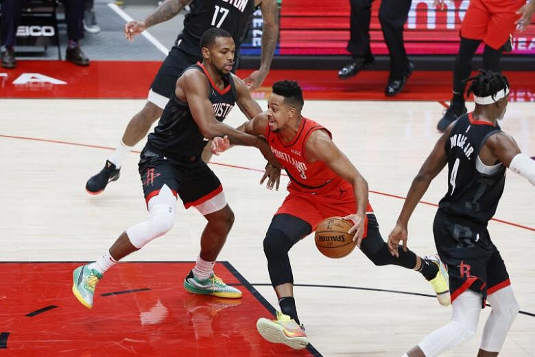 NBA: Trail Blazers Pull Out Overtime Victory Over Rockets | The Straits ...