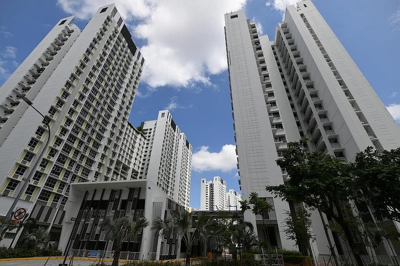 Singapore's first smart-enabled Housing Board flats in Punggol Northshore come fitted with smart power sockets and high-tech distribution boards, which enable occupants to transform them into smart homes. ST PHOTO: NG SOR LUAN