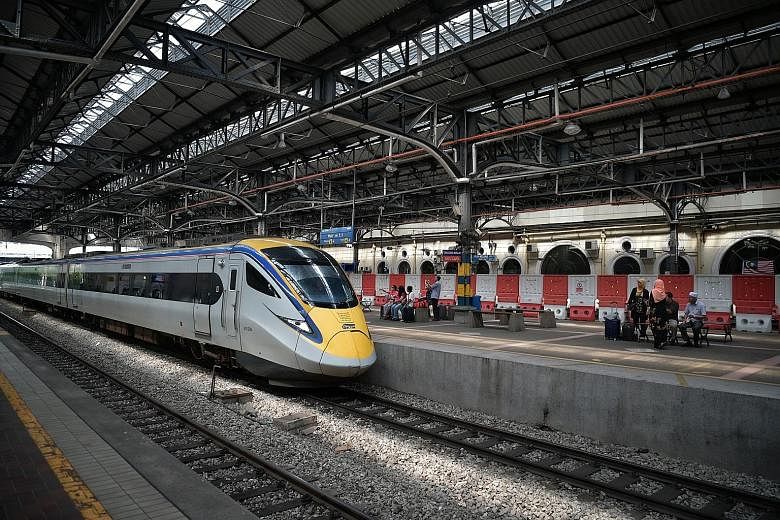 The national Keretapi Tanah Melayu (KTM) Electric Train Service (ETS) entering the Kuala Lumpur station. Public transport researcher SM Sabri SM Ismail said the government should explore alternatives to a domestic high-speed rail network, which could
