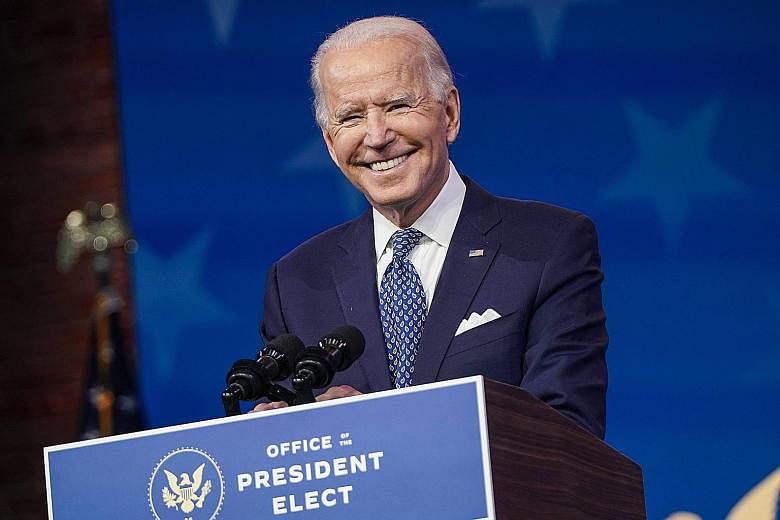 US President-elect Joe Biden's victory in the presidential election is set to be certified on Wednesday. PHOTO: AGENCE FRANCE-PRESSE