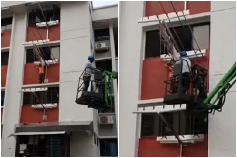 Worker rescues 6-year-old boy trapped on ledge using boom lift | The ...