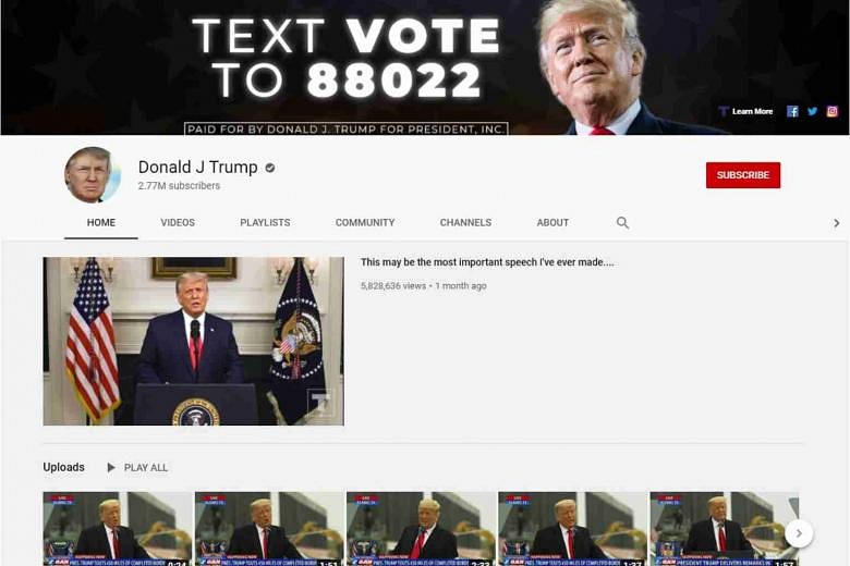 YouTube Suspends Trump’s Channel For At Least Seven Days, Removes New ...