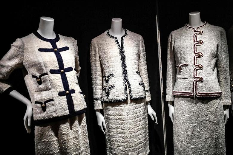 Creations by the late French designer Gabrielle Chanel on display at the Gabrielle Chanel Manifeste De Mode exhibition at the Palais Galliera fashion museum in Paris in September last year.