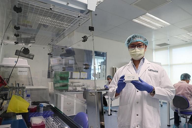Dr Zhou Lihan, co-founder and chief executive officer of MiRXES, a local molecular diagnostic company that developed the new test kit together with A*Star and Tan Tock Seng Hospital.