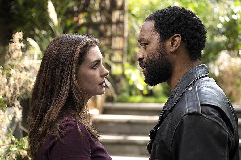 Locked Down stars Anne Hathaway and Chiwetel Ejiofor (both above) as a couple on the verge of separation, who are stuck with each other in a London home because of pandemic measures.