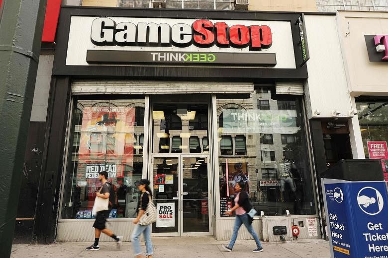 Shares of US video game retailer GameStop have risen about 250 per cent already this year. They more than doubled on Monday before paring back. Traders said short-sellers were quickly buying back in to cover potential losses while retail investors we