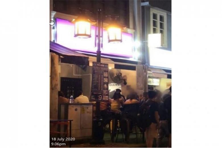 Last Saturday, Main Entrance in Sago Street was found to have allowed more than eight individuals to gather, among other infractions.