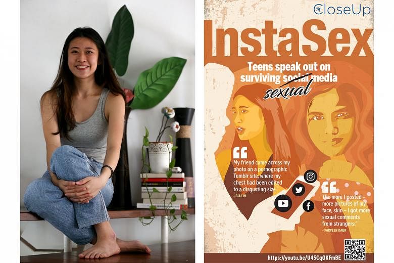 At 16, Miss Gia Lim had her photos doctored and circulated, along with rumours that she offers sexual favours. Now a 22-year-old undergraduate, she credits strong family support for helping her pull through those difficult days. Her story is featured in t