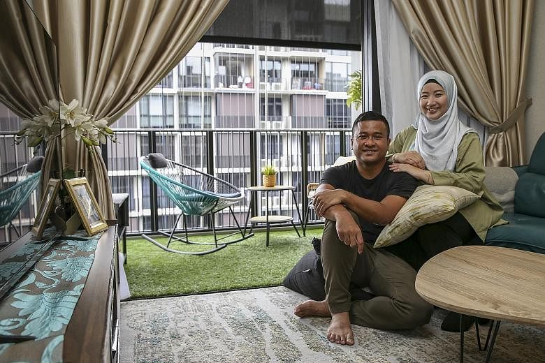 Engineer Emilia Wong and her husband Md Faizal Salim, a civil servant, upgraded to a new three-room, 95 sq m condo at Le Quest in the west. They bought it for $1.4 million and are paying a monthly loan instalment of almost $4,000 for it. They sold th