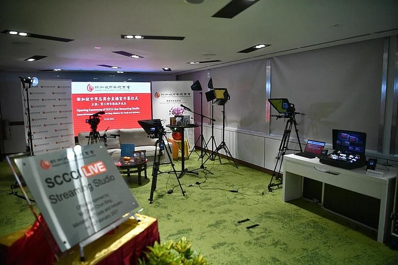 The SCCCI live-streaming studio at the Trade Association Hub expects to support live streaming for up to 50 activities in its first year.