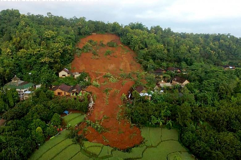 Landslides Kill 4 In Indonesia's East Java, 16 Missing | The Straits Times