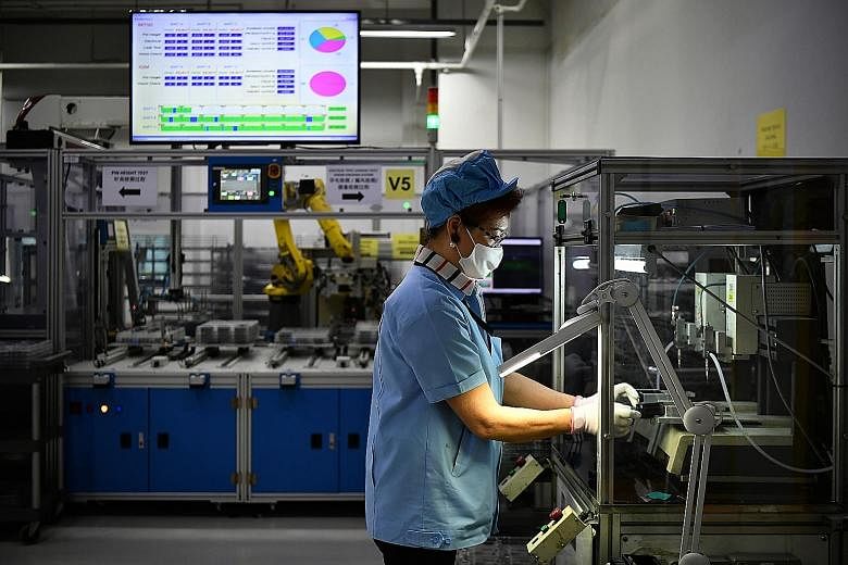 The manufacturing sector saw 7.3 per cent growth year on year for the whole of last year, reversing the 1.5 per cent decline seen the previous year, due to output growth in the electronics, biomedical manufacturing and precision engineering clusters.