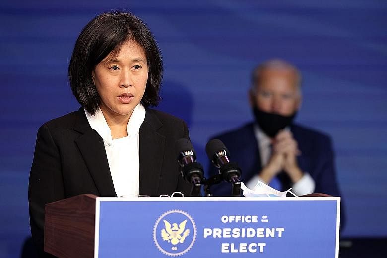 If confirmed as US trade representative, Ms Katherine Tai will play a pivotal role in enacting President Joe Biden's trade goals.