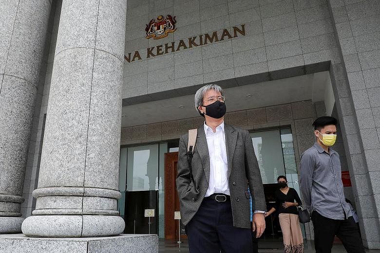 Malaysiakini's editor-in-chief Steven Gan leaving the Federal Court in Putrajaya yesterday. Although named as a defendant as well, he was not found guilty of contempt.