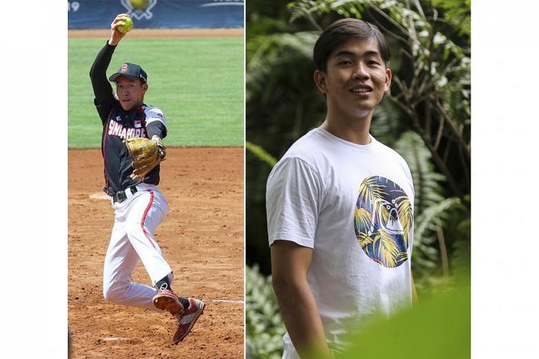 National softballer Aloysius Ong (left), who deferred his studies for the SEA Games, and national sailor Lee Wonn Kye are among the athletes who did well in the A-level exams.