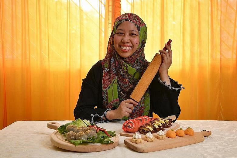 Running a home-based baking business gave Ms Juliana Ramli (left) more time to care for her children, including her middle child during the course of his cancer treatment.