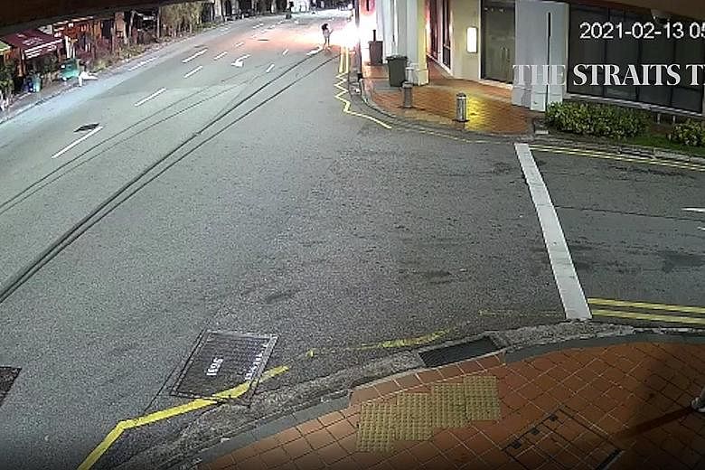 Closed-circuit television footage of the crash in Tanjong Pagar Road showed Ms Raybe Oh Siew Huey (above) sprinting towards the inferno, trying to save her boyfriend, Mr Jonathan Long, and their friends. PHOTO: ST READER