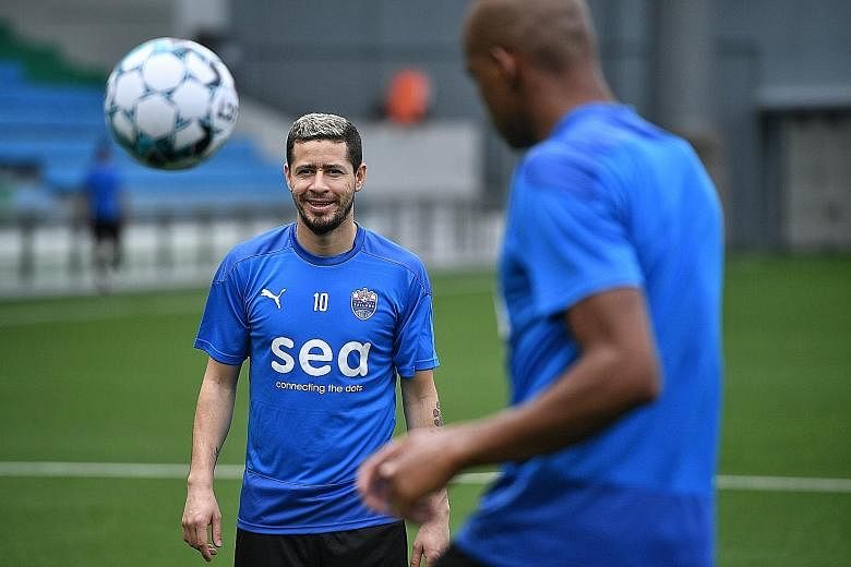 Lion City Sailors midfielder Diego Lopes has settled well here and the Brazilian is ready to make an impact in his first Singapore Premier League season.