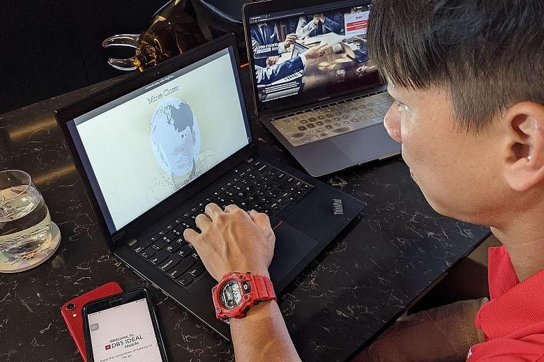 Under DBS' move for small and medium-sized enterprise owners, SingPass Face Verification allows a captured facial image to be matched against the national biometric database to verify their identity. PHOTO: DBS