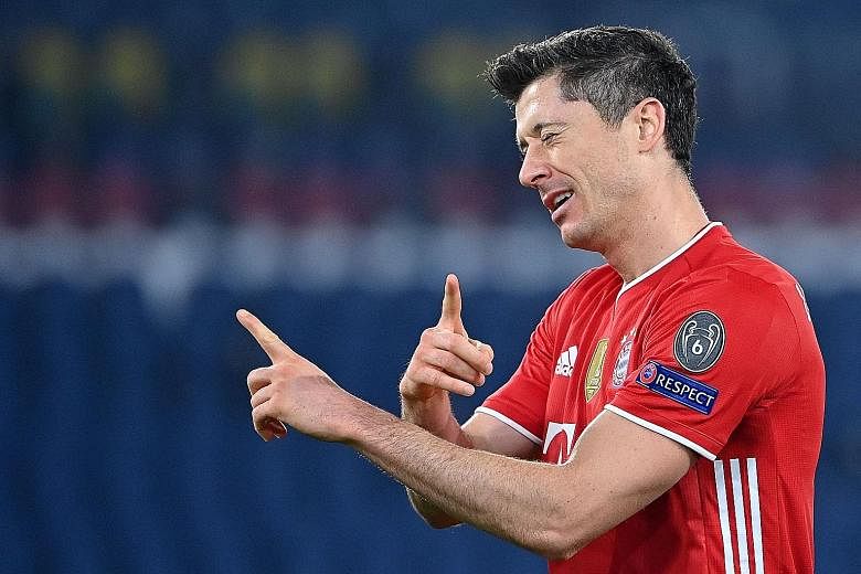Forward Robert Lewandowski's opening goal for Bayern in the 4-1 win over Lazio on Tuesday was his 72nd goal in the Champions League, making him the third-highest goalscorer in the competition.