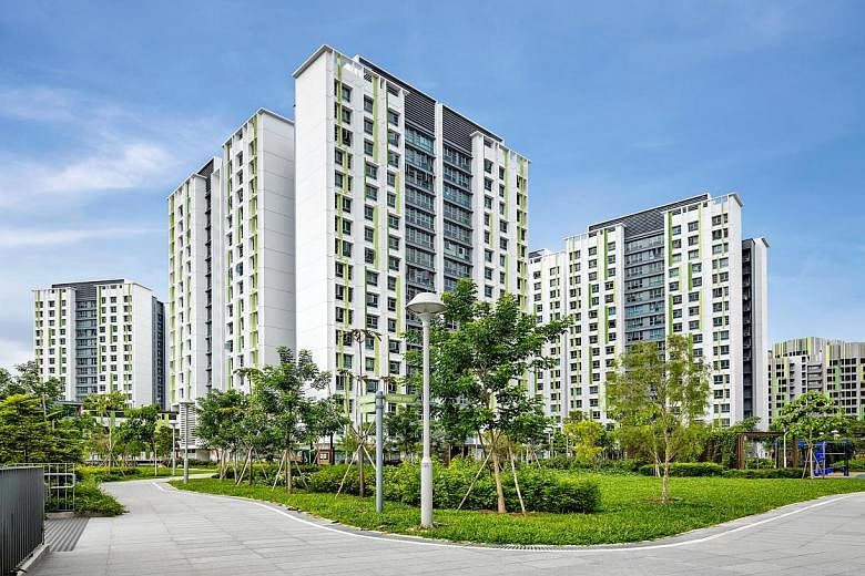 The more than 2,000 Build-To-Order flats that have been completed are spread across three projects - Alkaff Vista, Alkaff LakeView and Alkaff CourtView - which were launched for sale by the HDB in 2015. The flats in the 93ha Bidadari estate have been