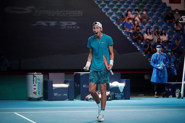 Alexander Bublik sees a lot of positives for the season ahead despite a fourth final loss in his career. A joyous Alexei Popyrin after beating Alexander Bublik of Kazakhstan to win the Singapore Tennis Open for his first career ATP title.